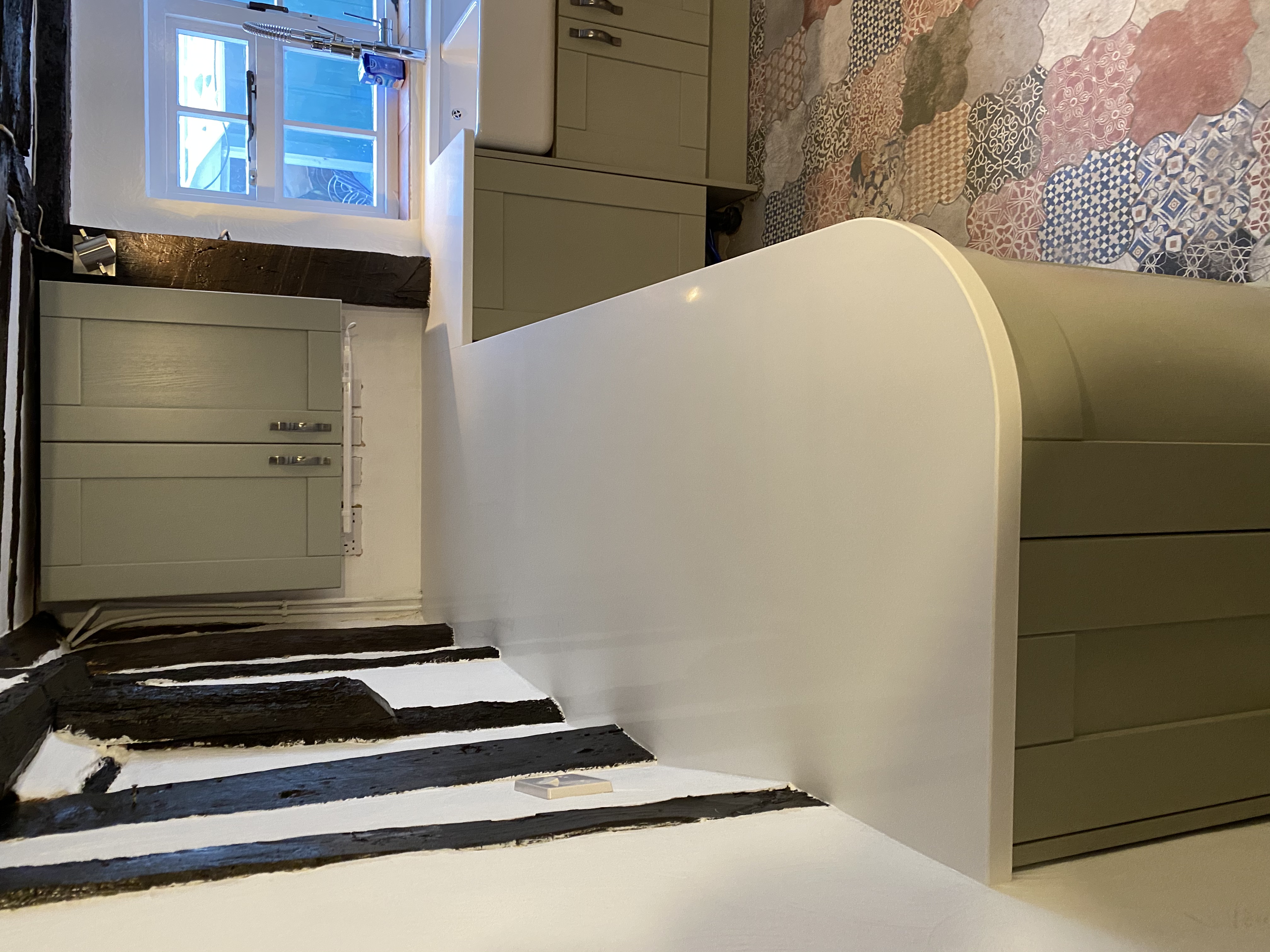 Bespoke kitchen installation in progress in Huntingdon Cambridgeshire by Cromwell Interiors